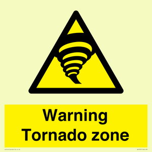 Warning Tornado zone